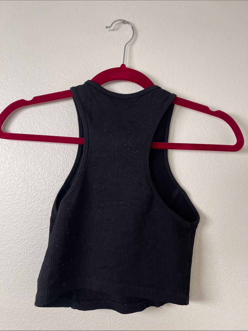 Woman's Black Ribbed Zip-Front One-Piece - Picture 2 of 2